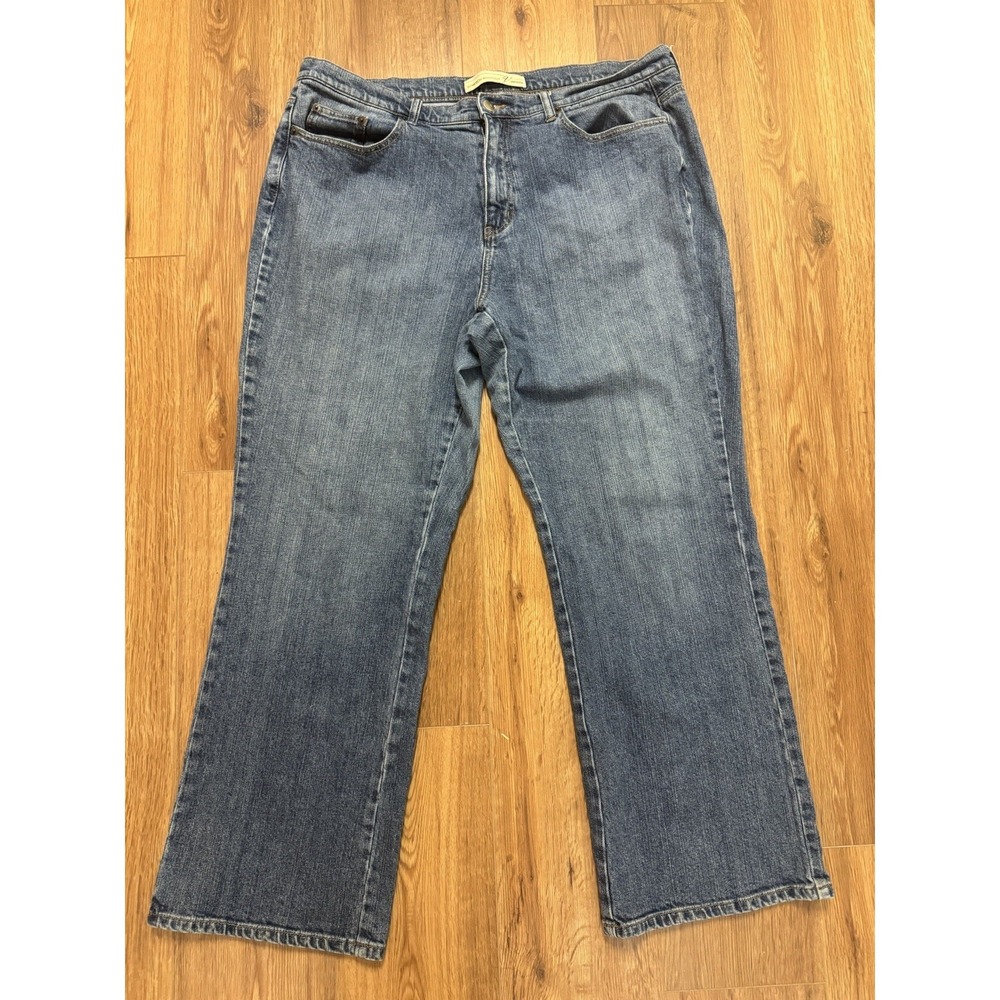 Venezia Women's Plus Size 20 Average Jeans Bootcut Medium Wash Cotton Spandex